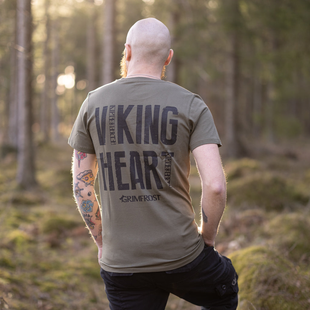 Premium Tee, Viking Heart, Grün