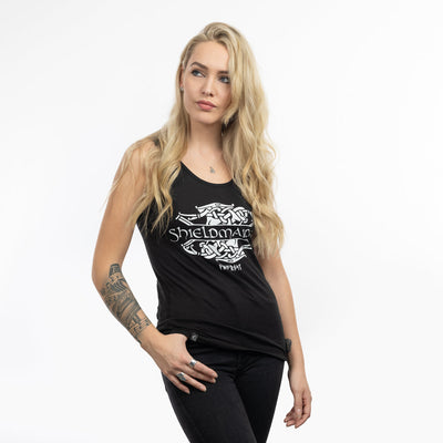 Women's Premium Tank, Shieldmaiden, Black