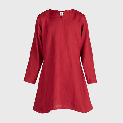 Viking Linen Tunic, Red