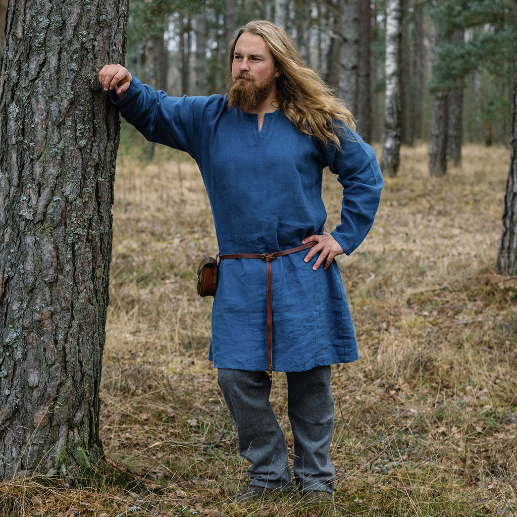 Viking Linen Tunic, Blue