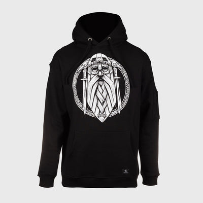 Premium Hoodie, Odin, Schwarz