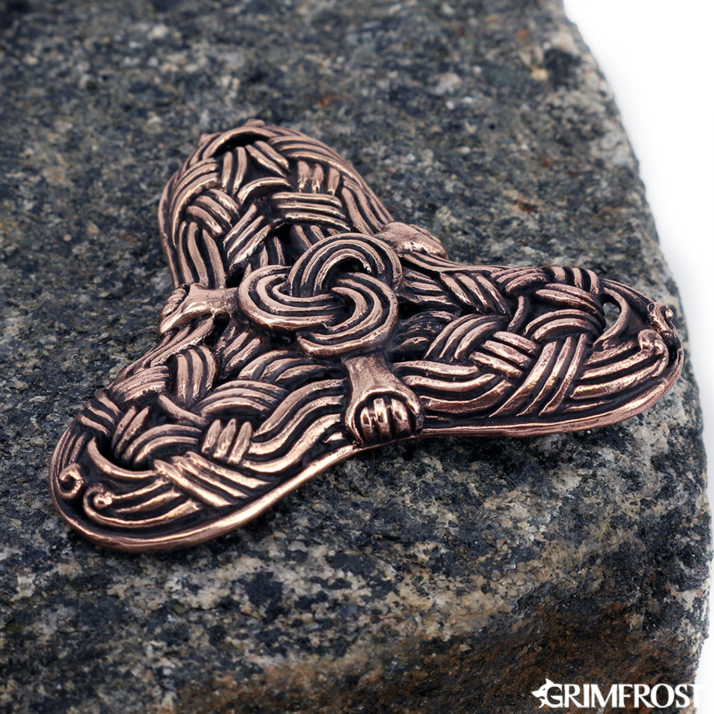 Brooches - Birka Threefoil Brooch, Bronze - Grimfrost.com