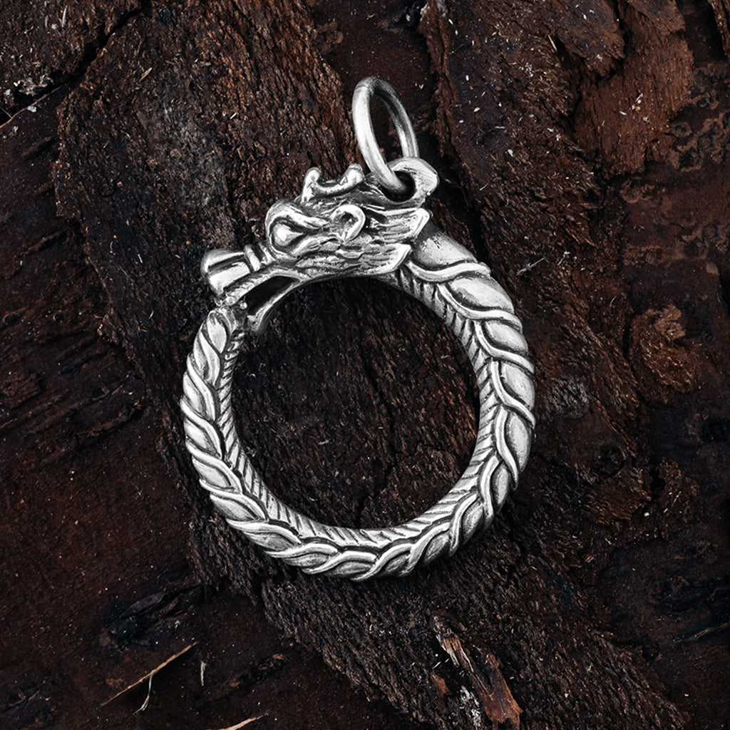 Jörmungandr Amulett, Silber