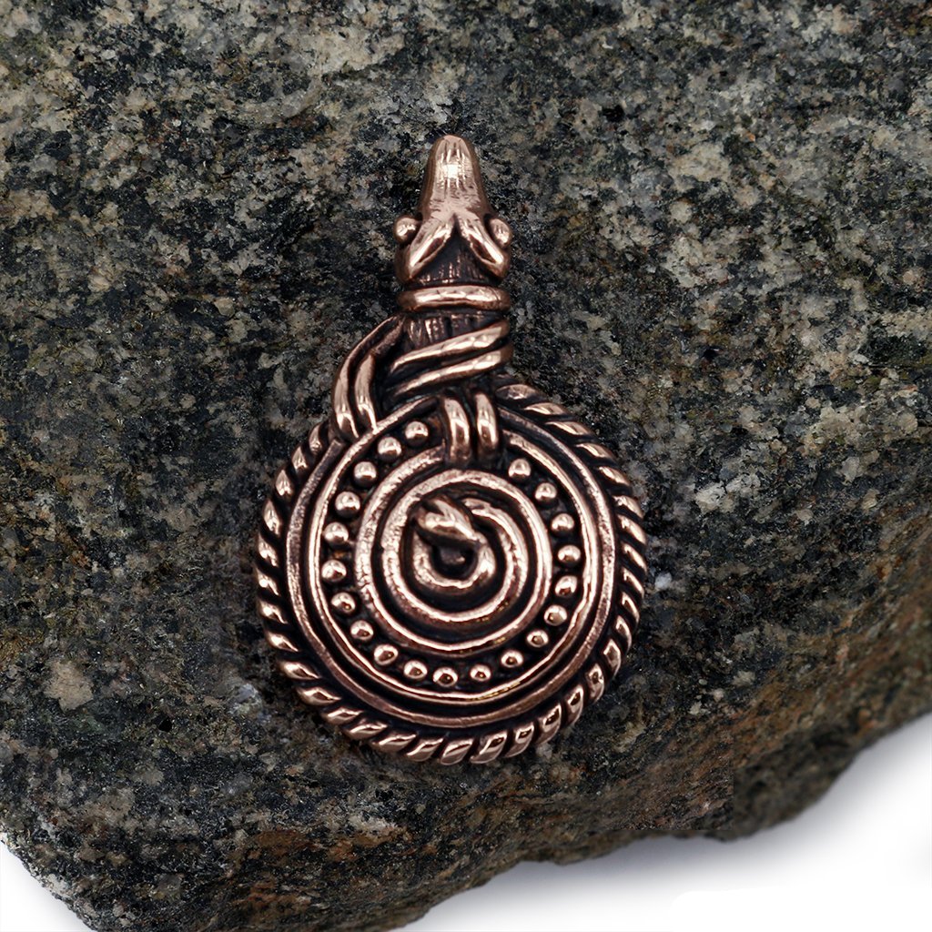 Pendants - Nidhöggr Amulet, Bronze - Grimfrost.com