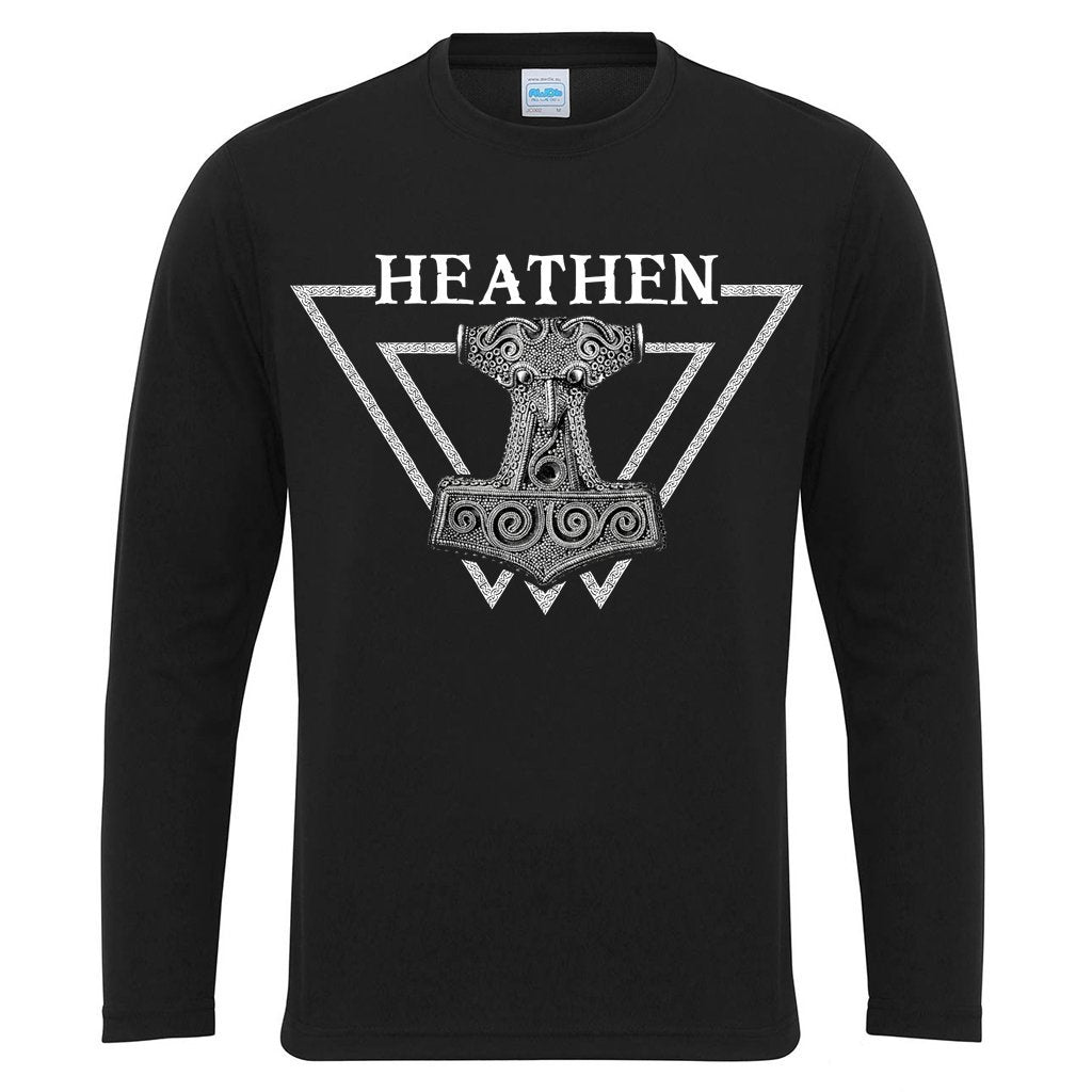 Longsleeves - Long-sleeve, Heathen, Black - Grimfrost.com