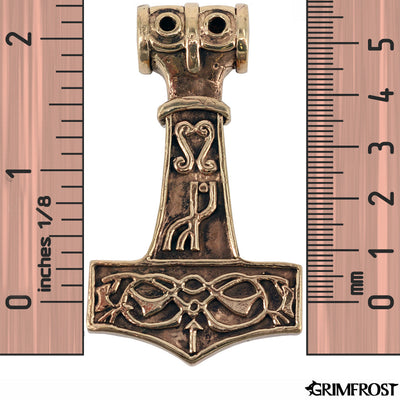 Thor's Hammers - Gigantic Thor's Hammer, Bronze - Grimfrost.com