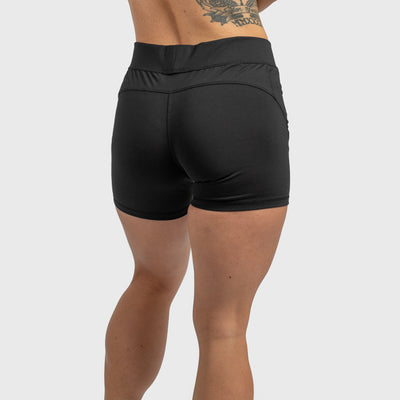 Damen Shorts, Grimfrost, Schwarz