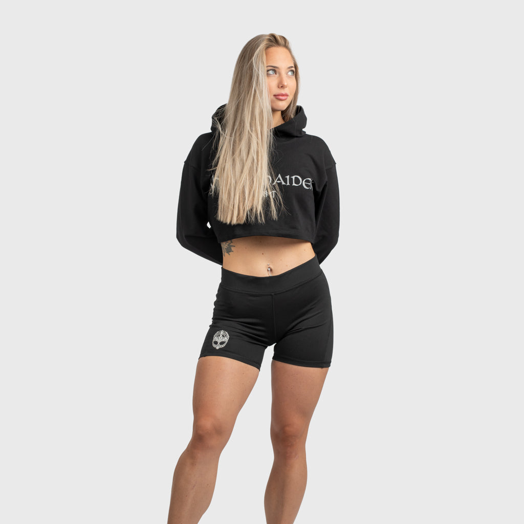 Damen Shorts, Grimfrost, Schwarz