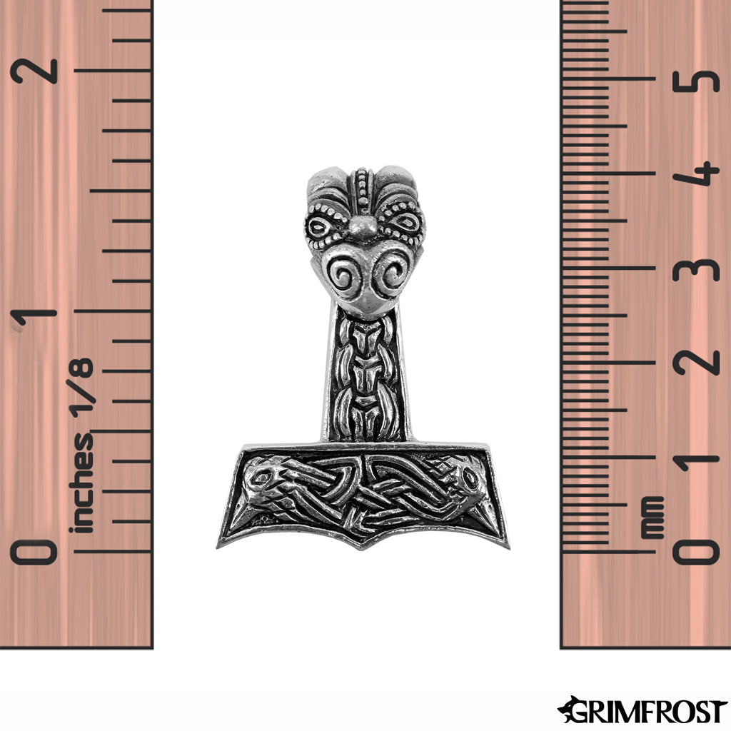 Thor's Hammers - Raven Hammer, Silver - Grimfrost.com