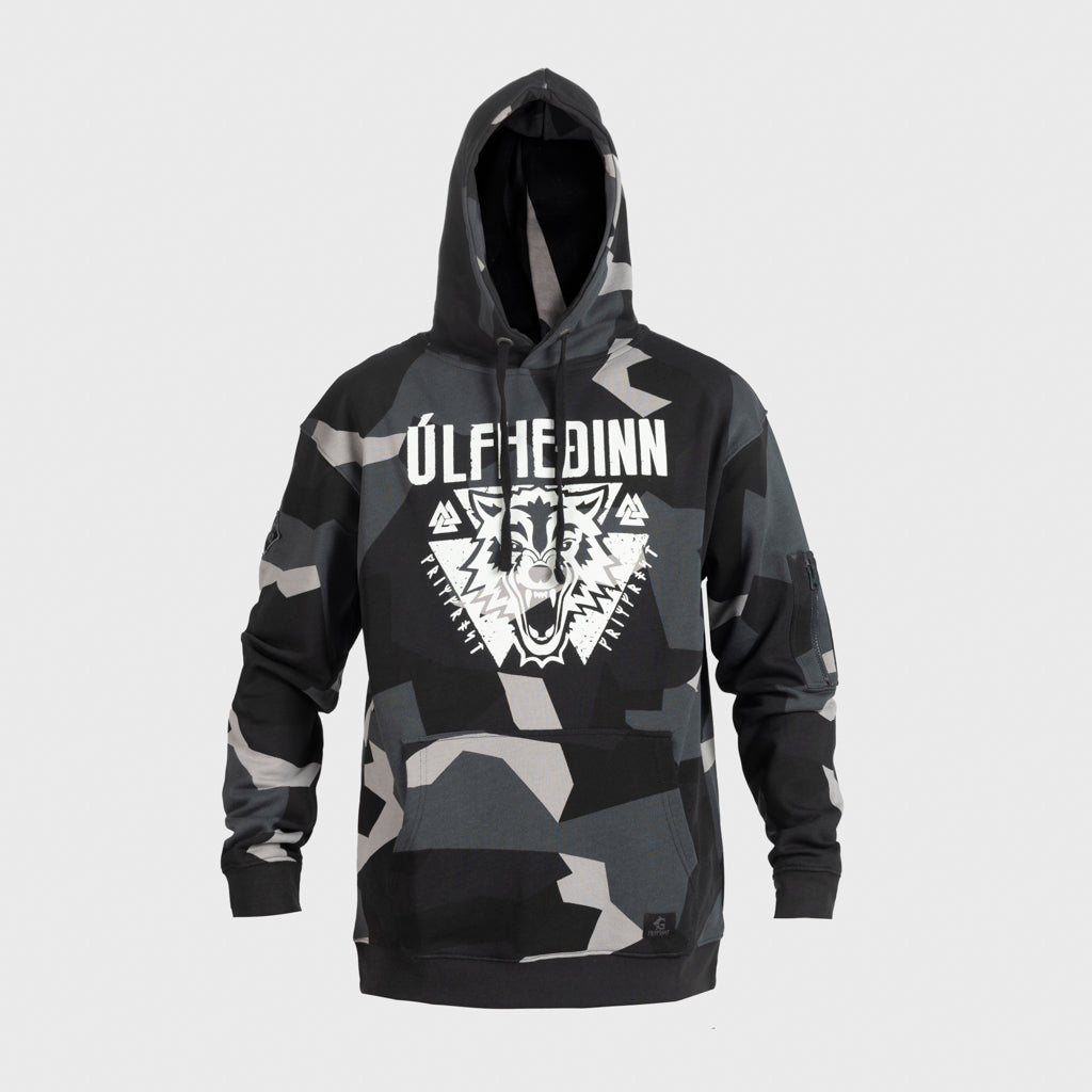 Premium Hoodie, Ulfhedinn, M90 Grau Camo