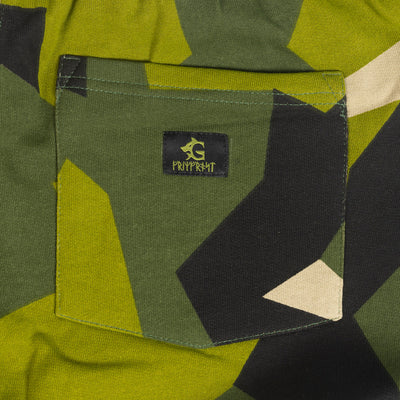 Premium Sweatshorts, Grimfrost, M90 Green Camo