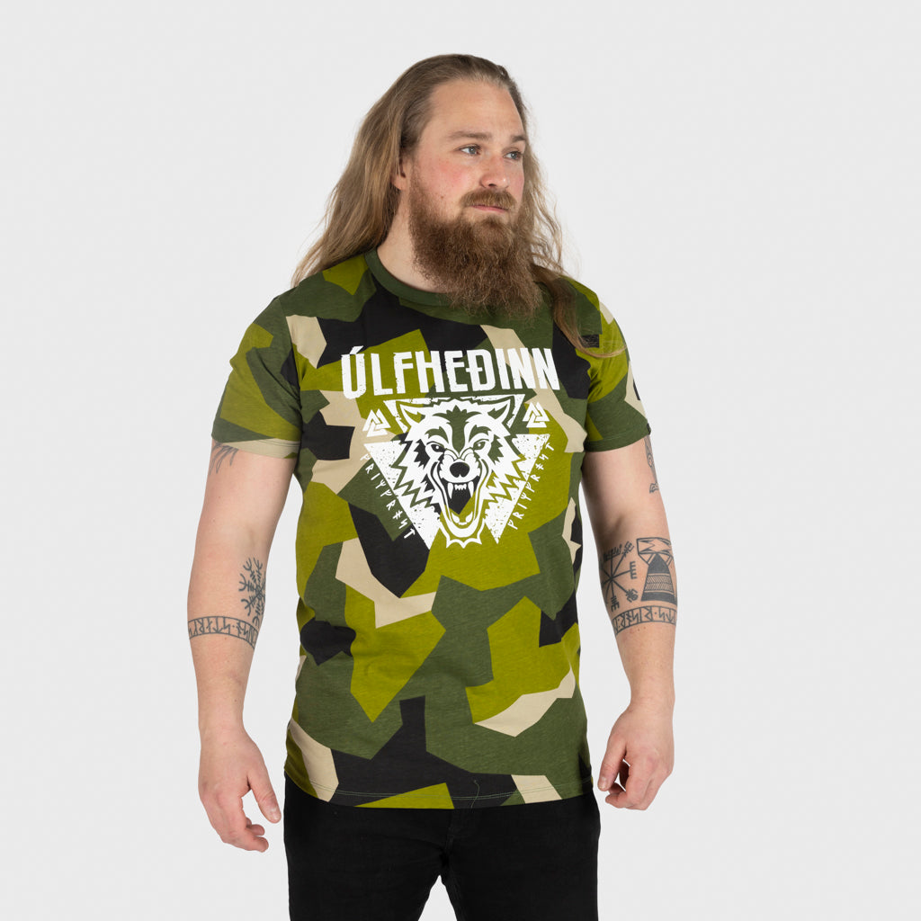 Premium Tee, Ulfhedinn, M90 Grün Camo