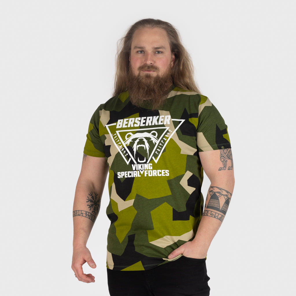 Premium Tee, Berserker, M90 Grün Camo