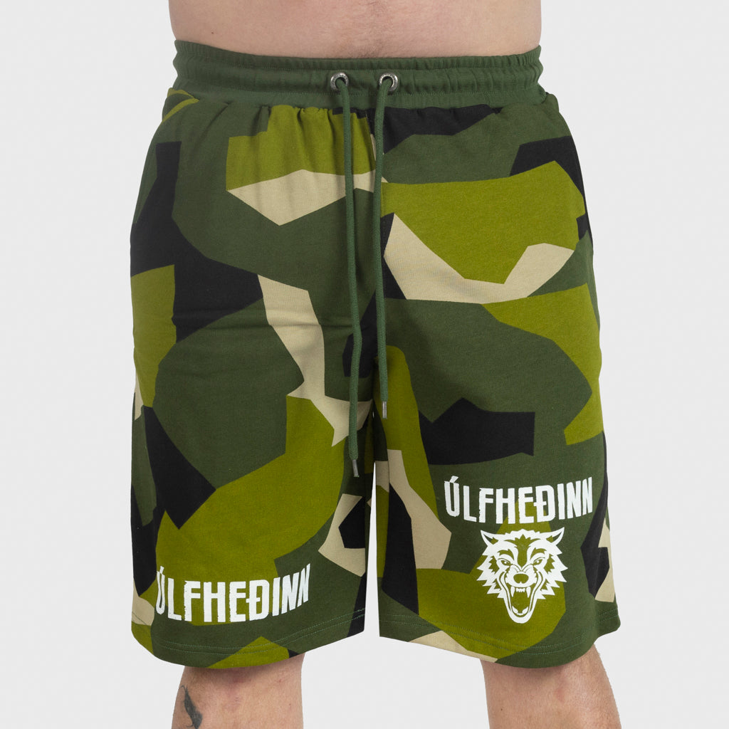 Premium Sweatshorts, Ulfhedinn, M90 Grün Camo