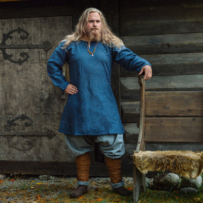 Viking Wool Tunic, Blue