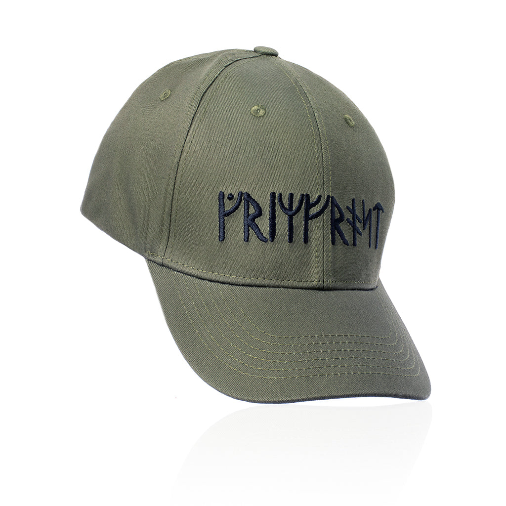 Grimfrost Rune Baseball Cap, Army Green