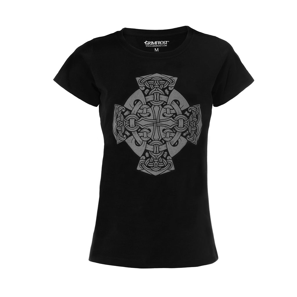 Women's Premium Tee, Mjolnir Wheel, Black