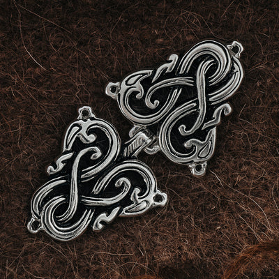 Clasps - Lindworm Clasp, Silver - Grimfrost.com