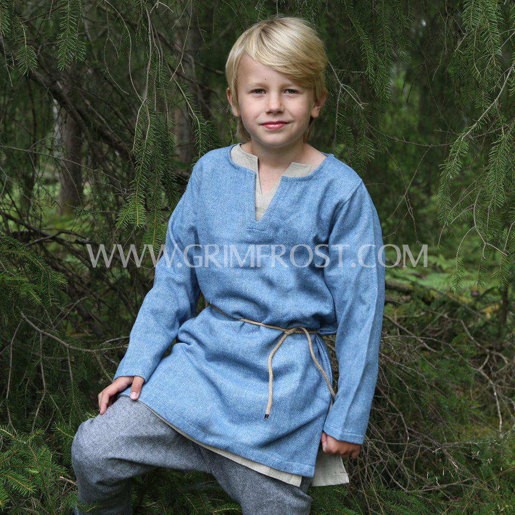 Kids Wool Tunic, Blue