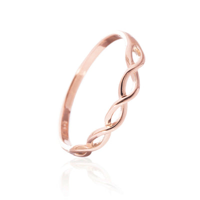  - Waves Ring, Rose Gold - Grimfrost.com