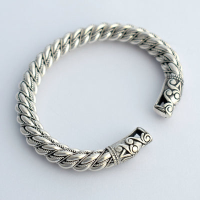 Arm Rings - Premium Gotland Armring, Silver - Grimfrost.com