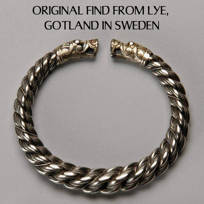 Premium Thick Gotland Armring, Silver