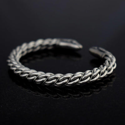 Huginn & Muninn Armring, Silver