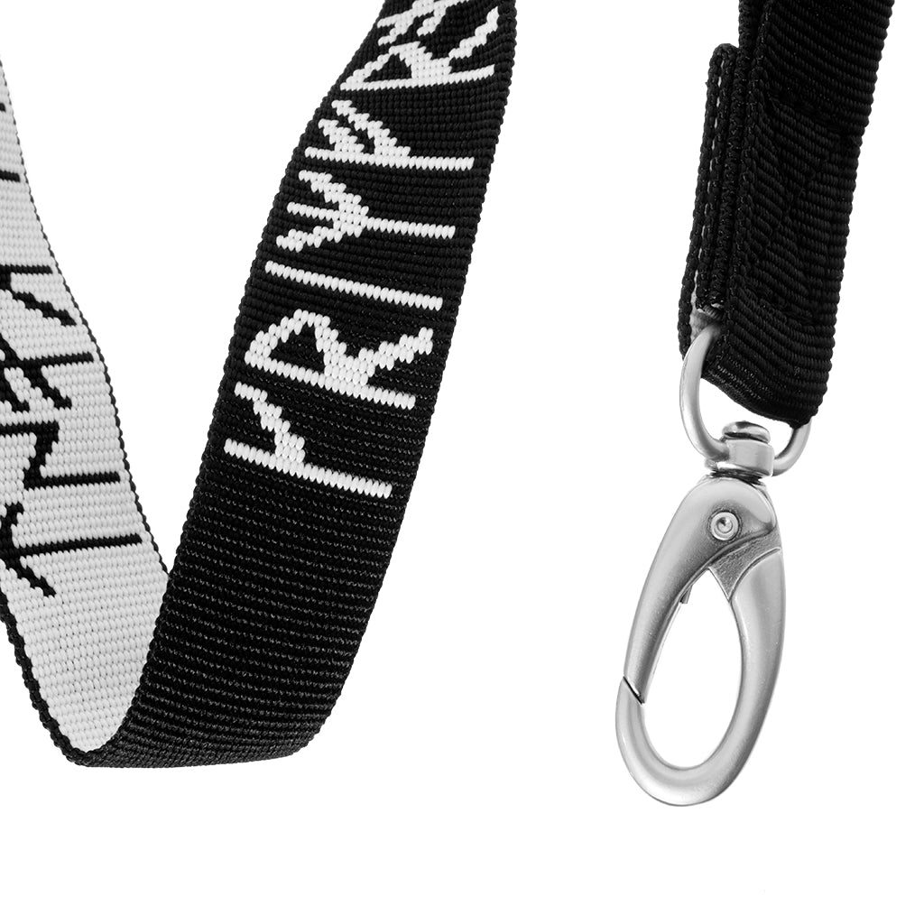 Grimfrost Woven Lanyard, Black