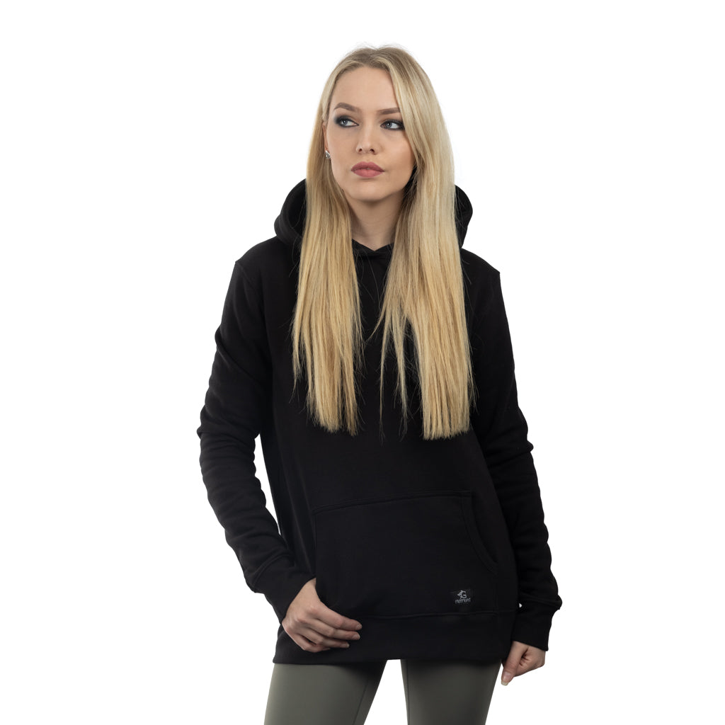 Damen Premium Hoodie, Grimfrost, Schwarz