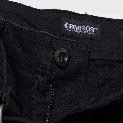 Damen Grimfrost Cargohose, Schwarz