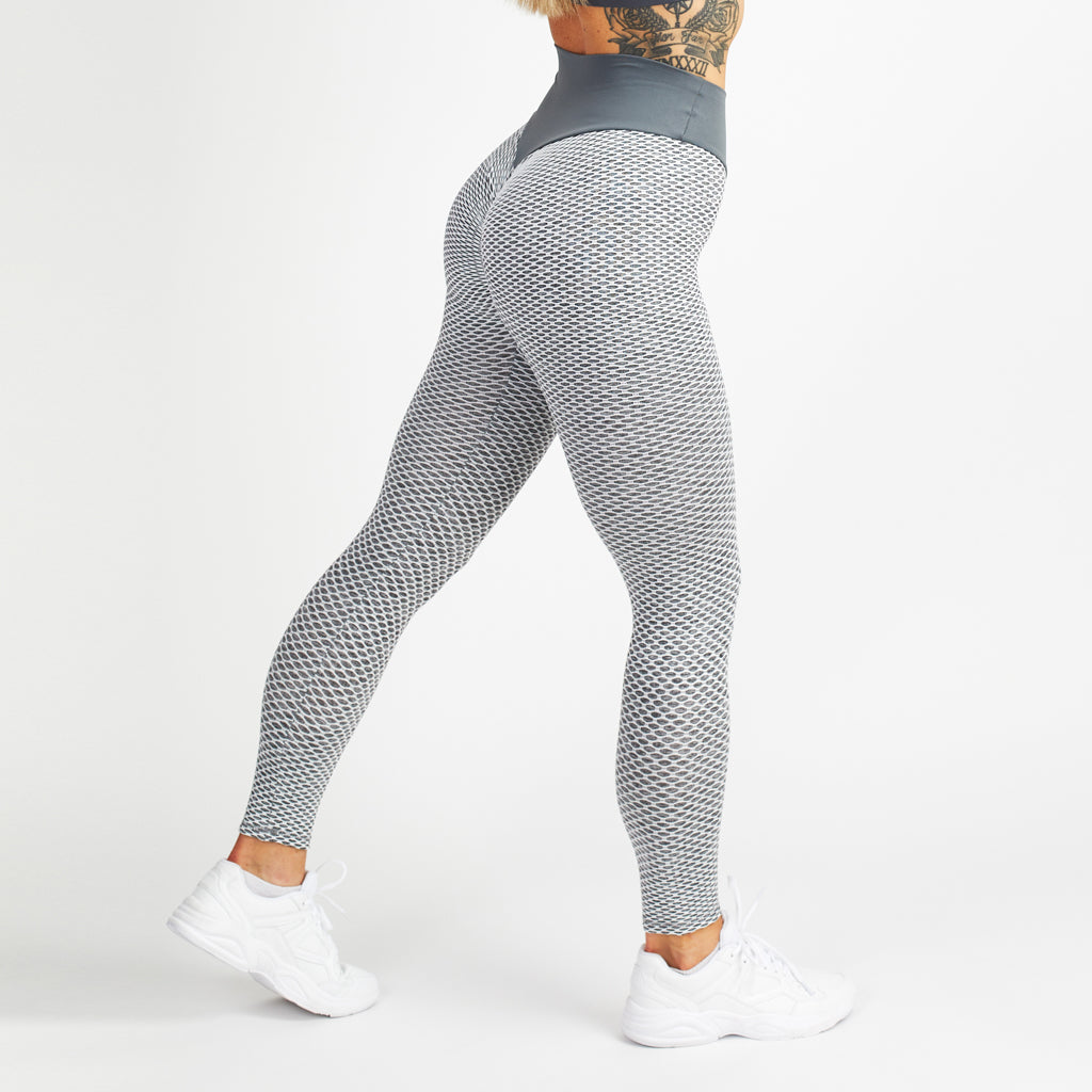 Honeycomb Leggings, Weiß