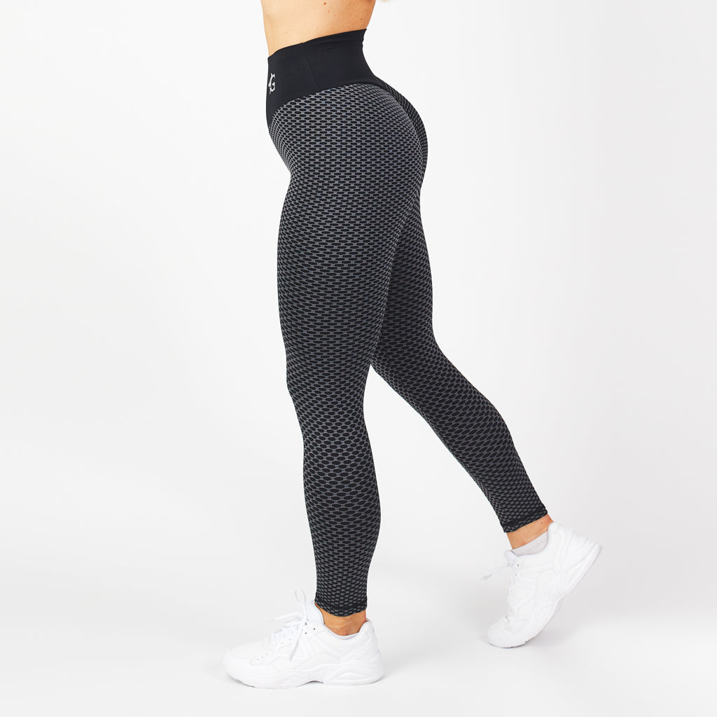 Honeycomb Leggings, Schwarz