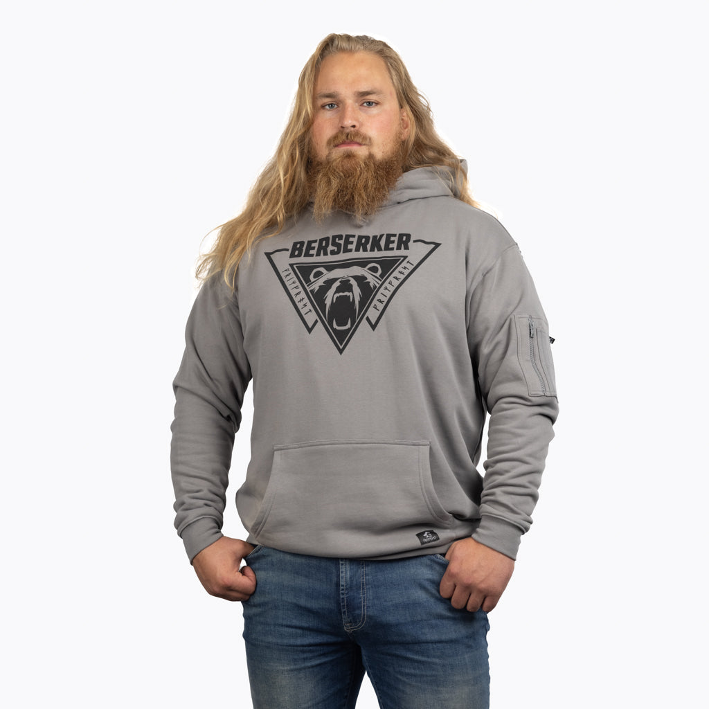 Premium Hoodie, Berserker, Grau