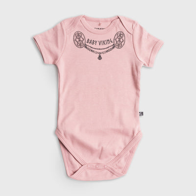 Baby Bodysuit, Viking Girl, Rosa