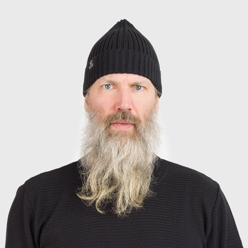 Grimfrost Watch Cap, Black Cotton