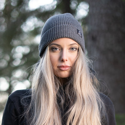 Grimfrost Watch Cap, Grey Merino Wool