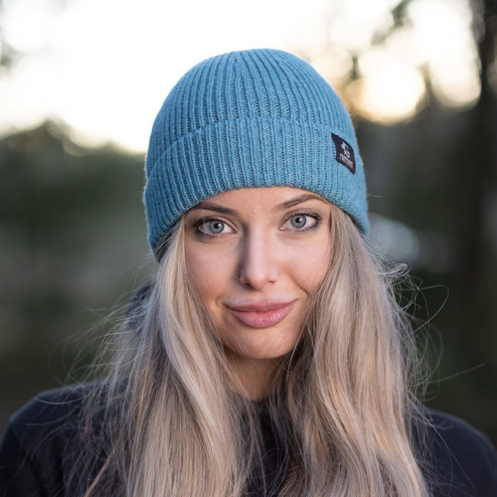 Grimfrost Watch Cap, Merinowolle, Blau