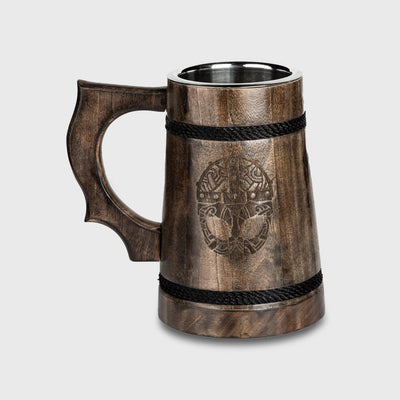 Tankard, Clan Helmet, Dark Wood