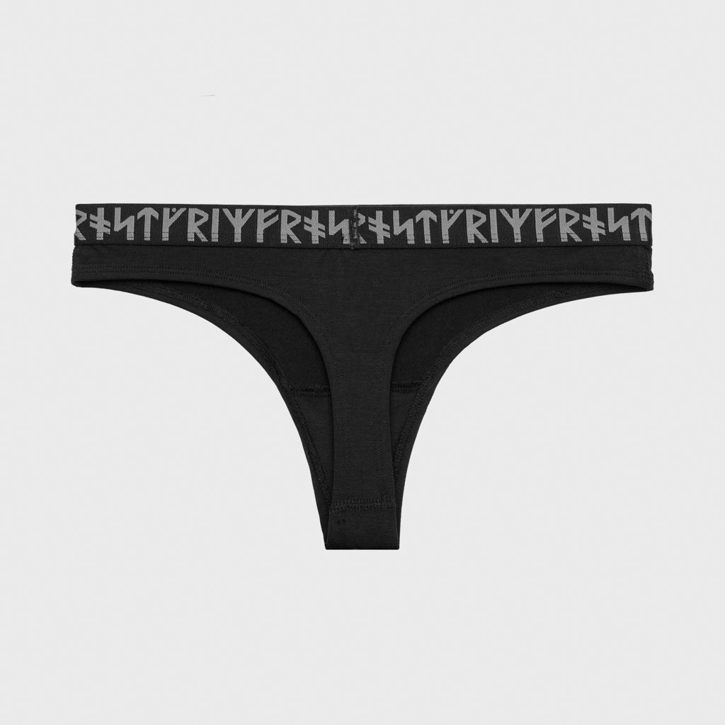 Premium Thong Briefs, Black Modal