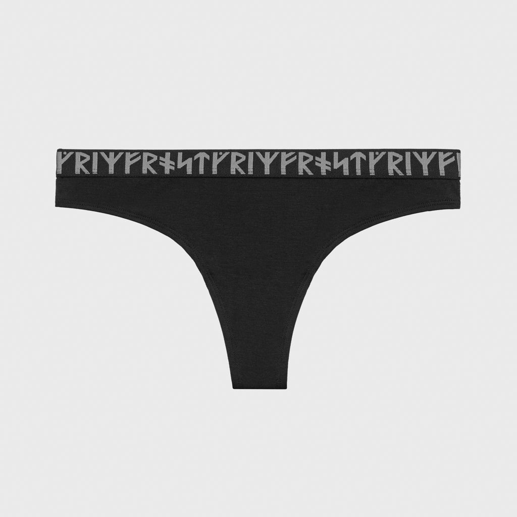 Premium Thong Briefs, Black Modal