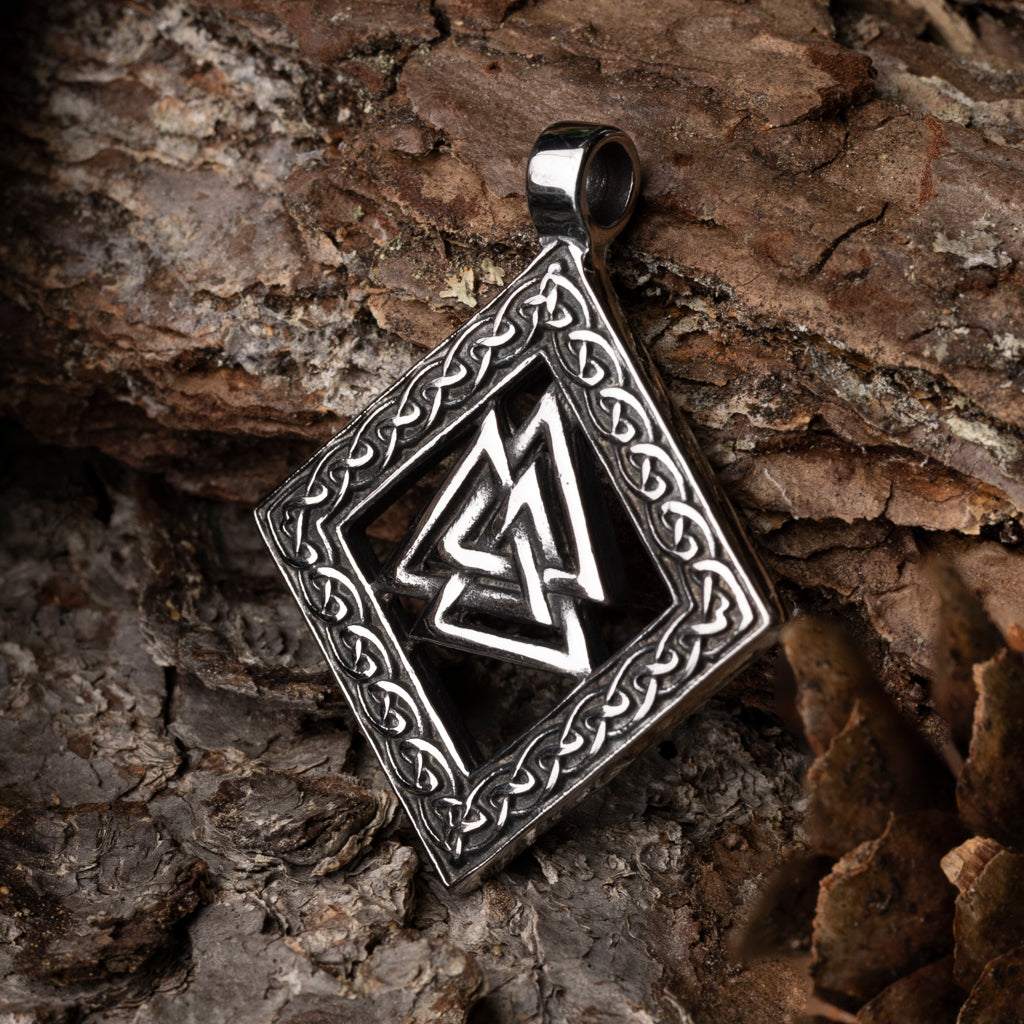 Valknut Anhänger, Edelstahl