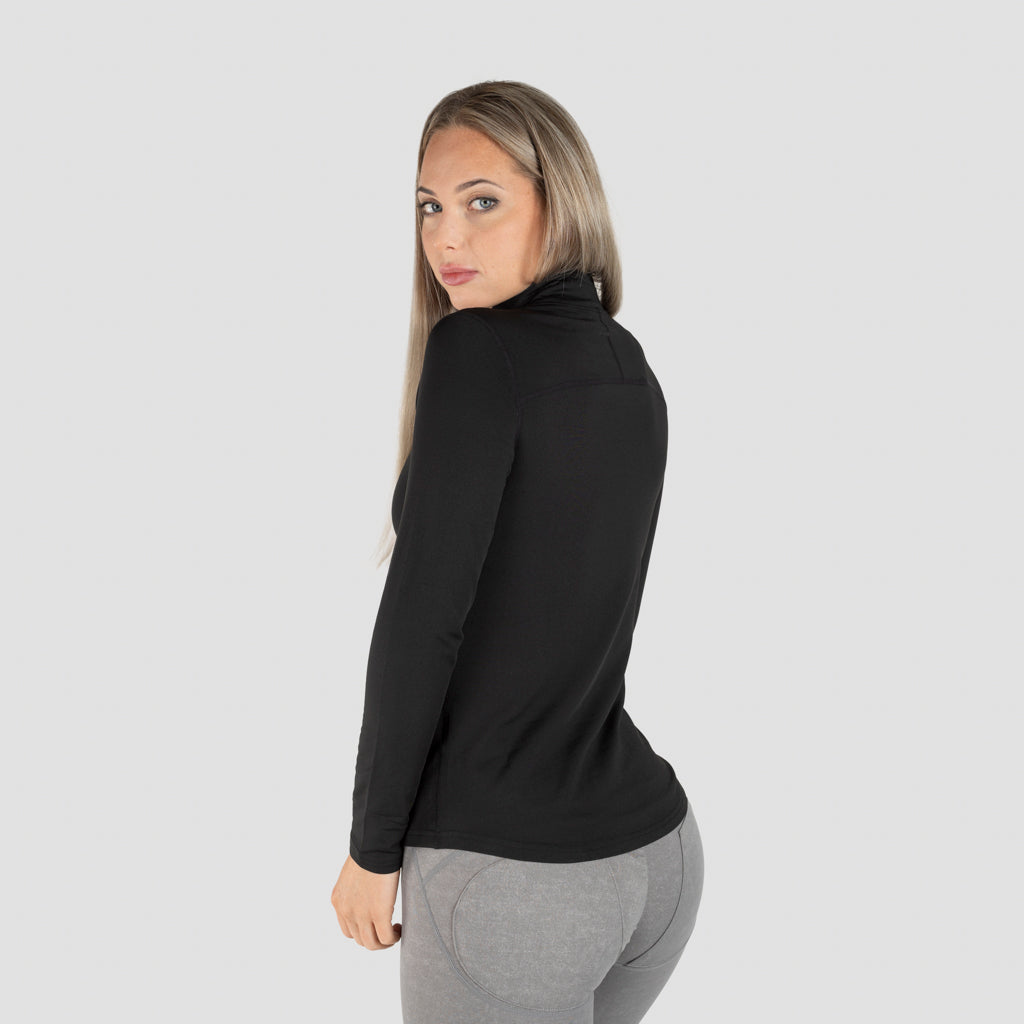 Women's Half Zip, Black