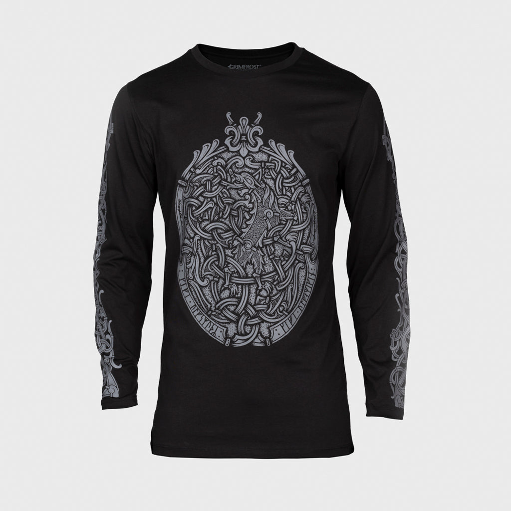 Premium Longsleeve, The Wolf, Schwarz