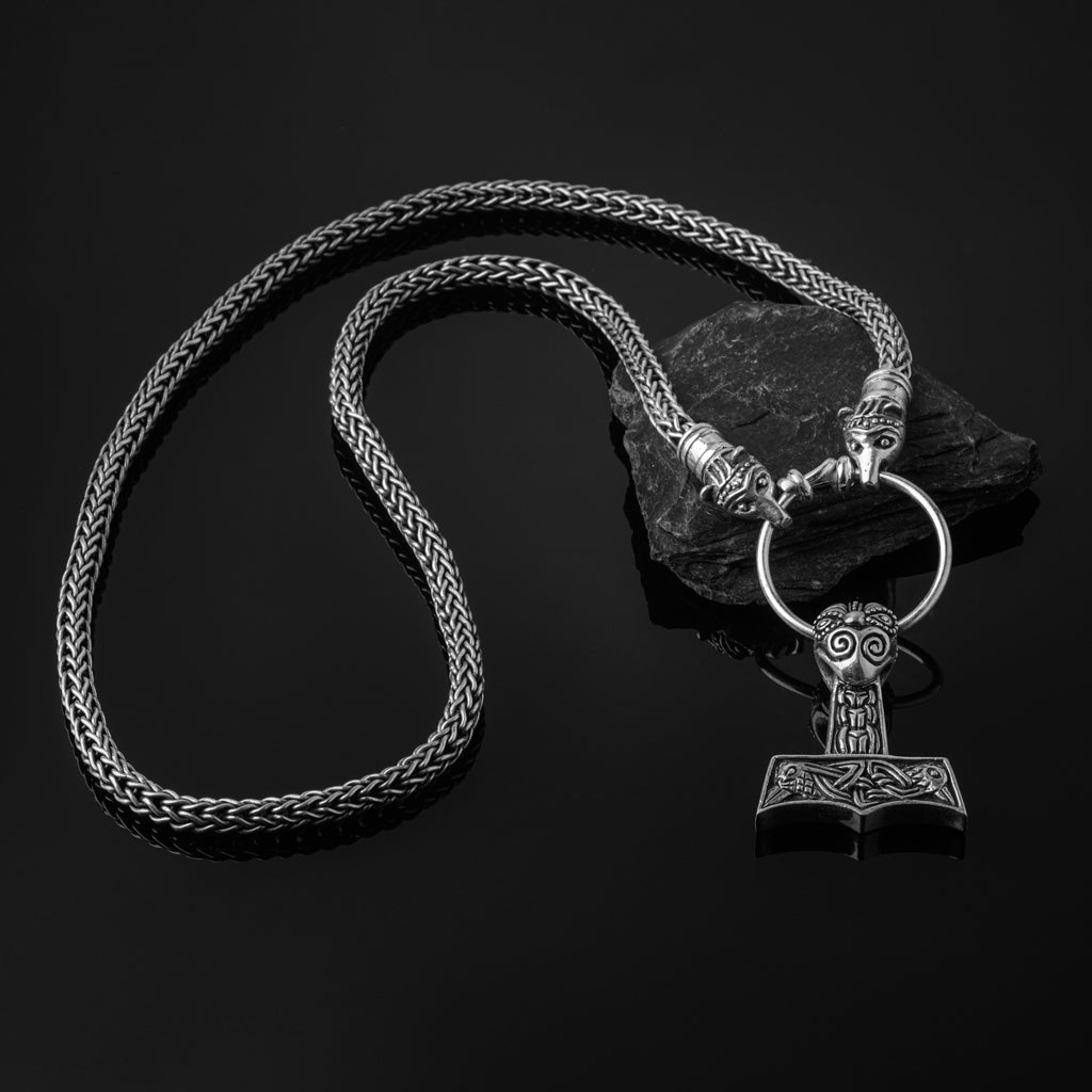 Valhalla Bear Chain, Set 3, Silber