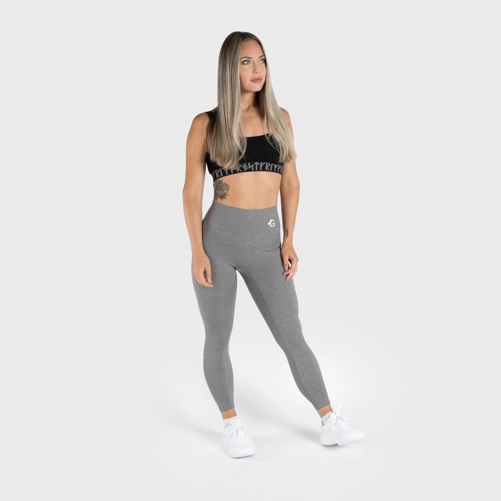 Seat Design Leggings, Grey