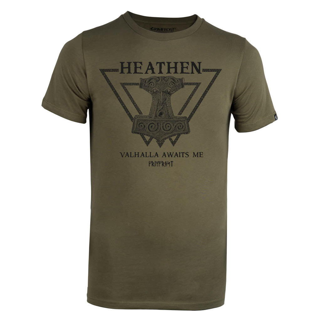 Premium Tee, Heathen, Grün