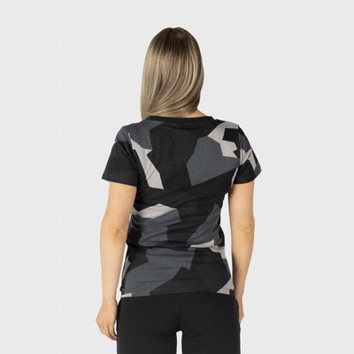 Damen Premium Tee, Valkyrie, M90 Grau Camo