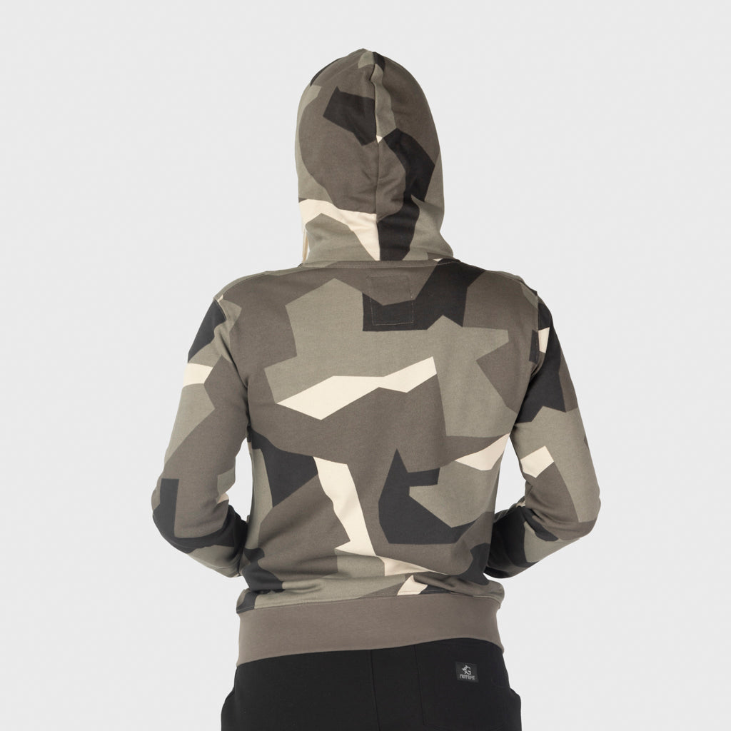 Women's Premium Hoodie, Valkyrie, M90 Brown Camo