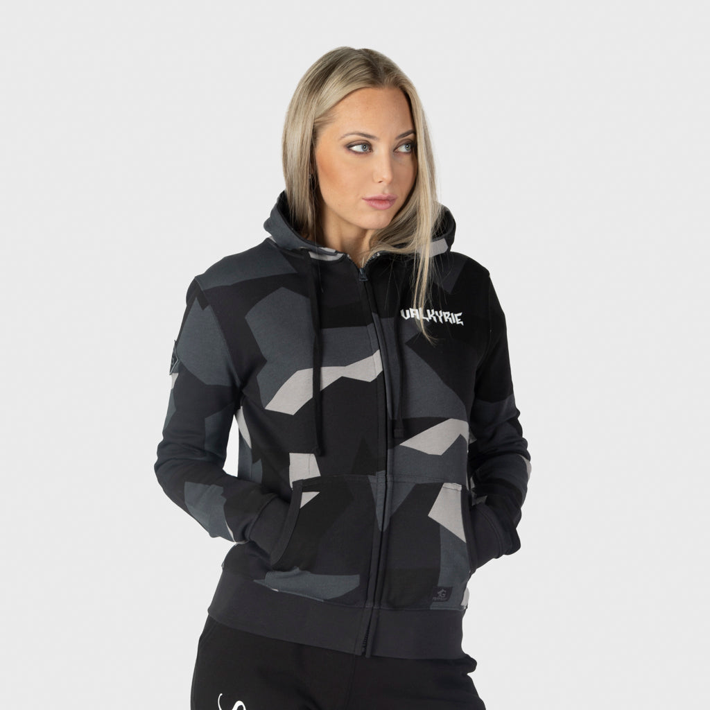 Women's Premium Zoodie, Valkyrie, M90 Grey Camo