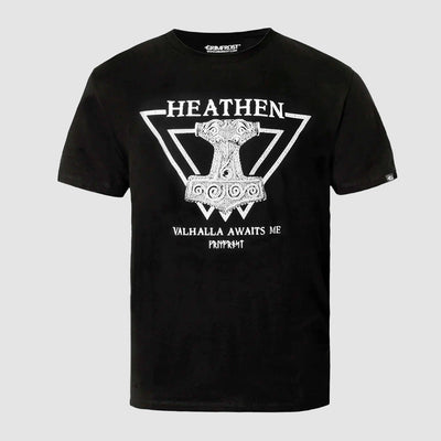 Premium Tee, Heathen, Black